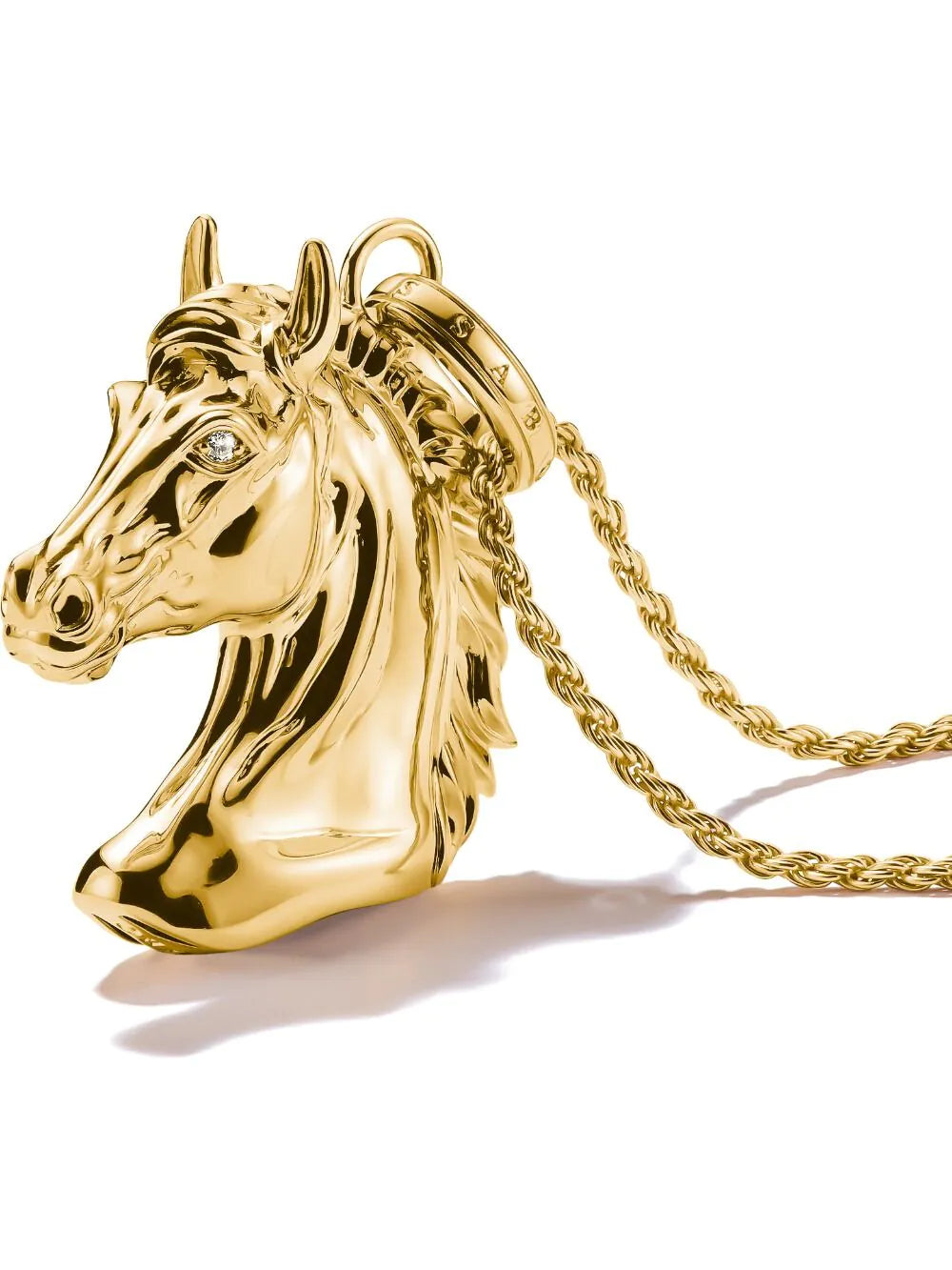 Thomas Sabo KE2342-414-39-L50V Necklace Horse head Elyndra Gold-plated Ladies