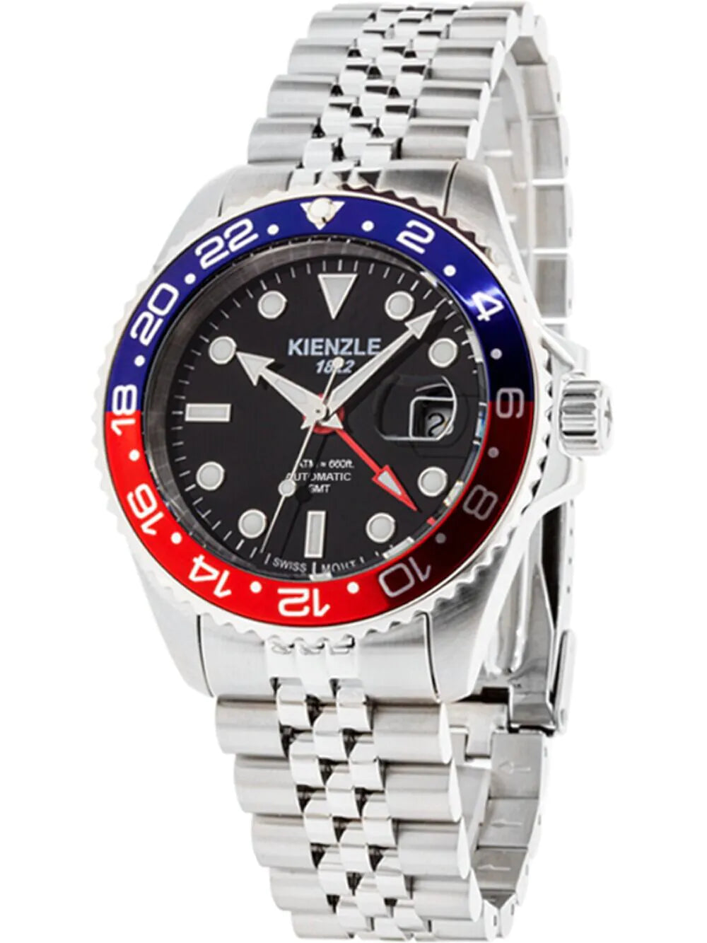 Kienzle 1822 KM426A Mens watch Taucher Automatic GMT 40mm 10ATM