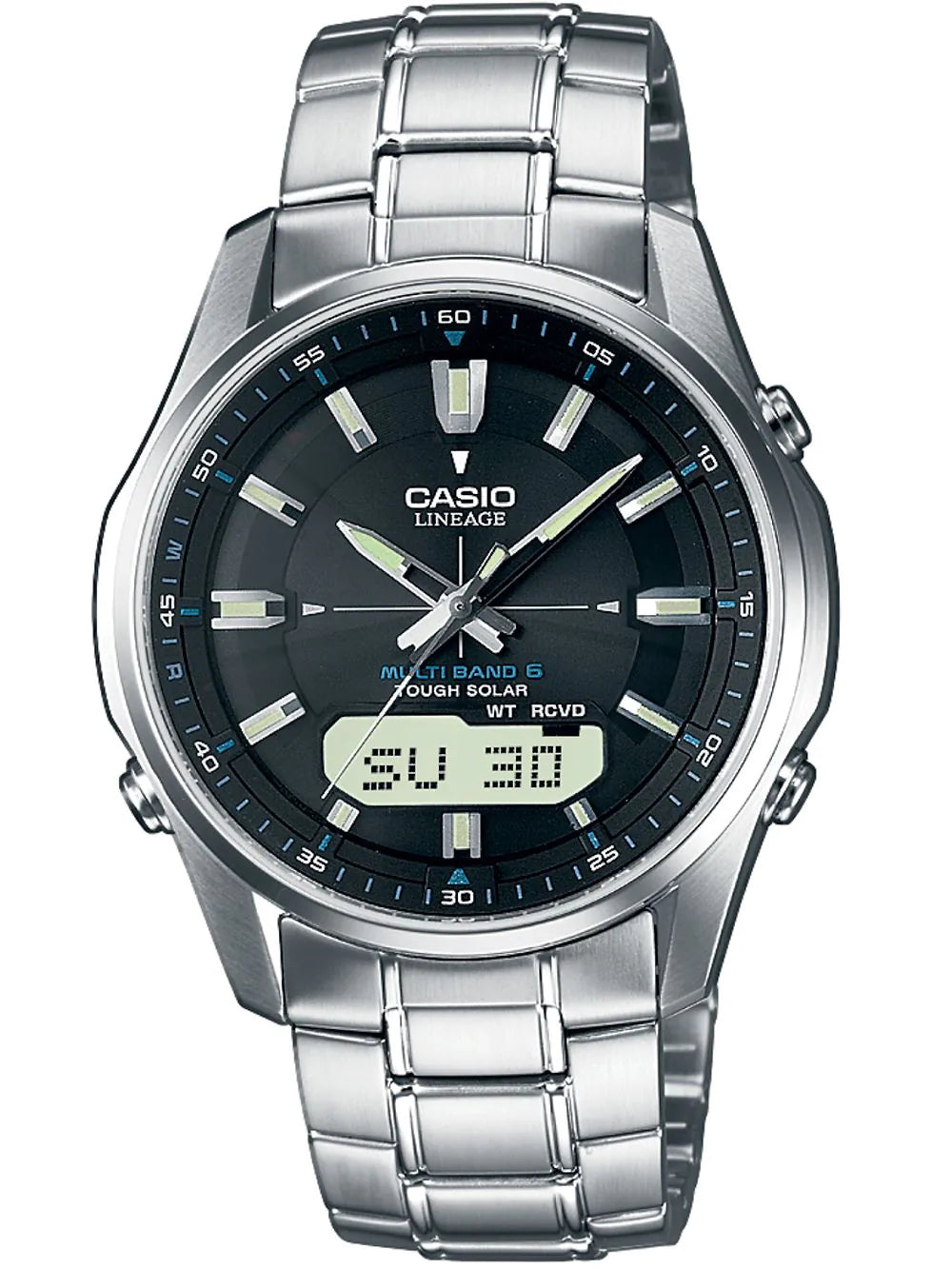 CASIO LCW-M100DSE-1AER Radio Controlled Solar Mens Watch 40mm 5 ATM