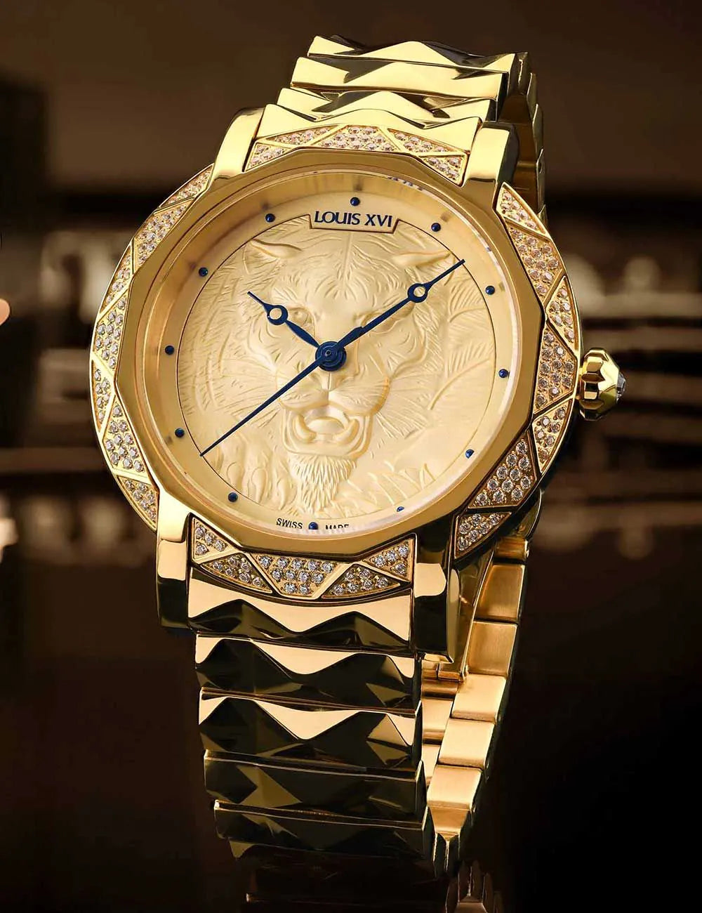Louis XVI LXVI3900 Mens Watch Le Lion Gold 43mm 10ATM