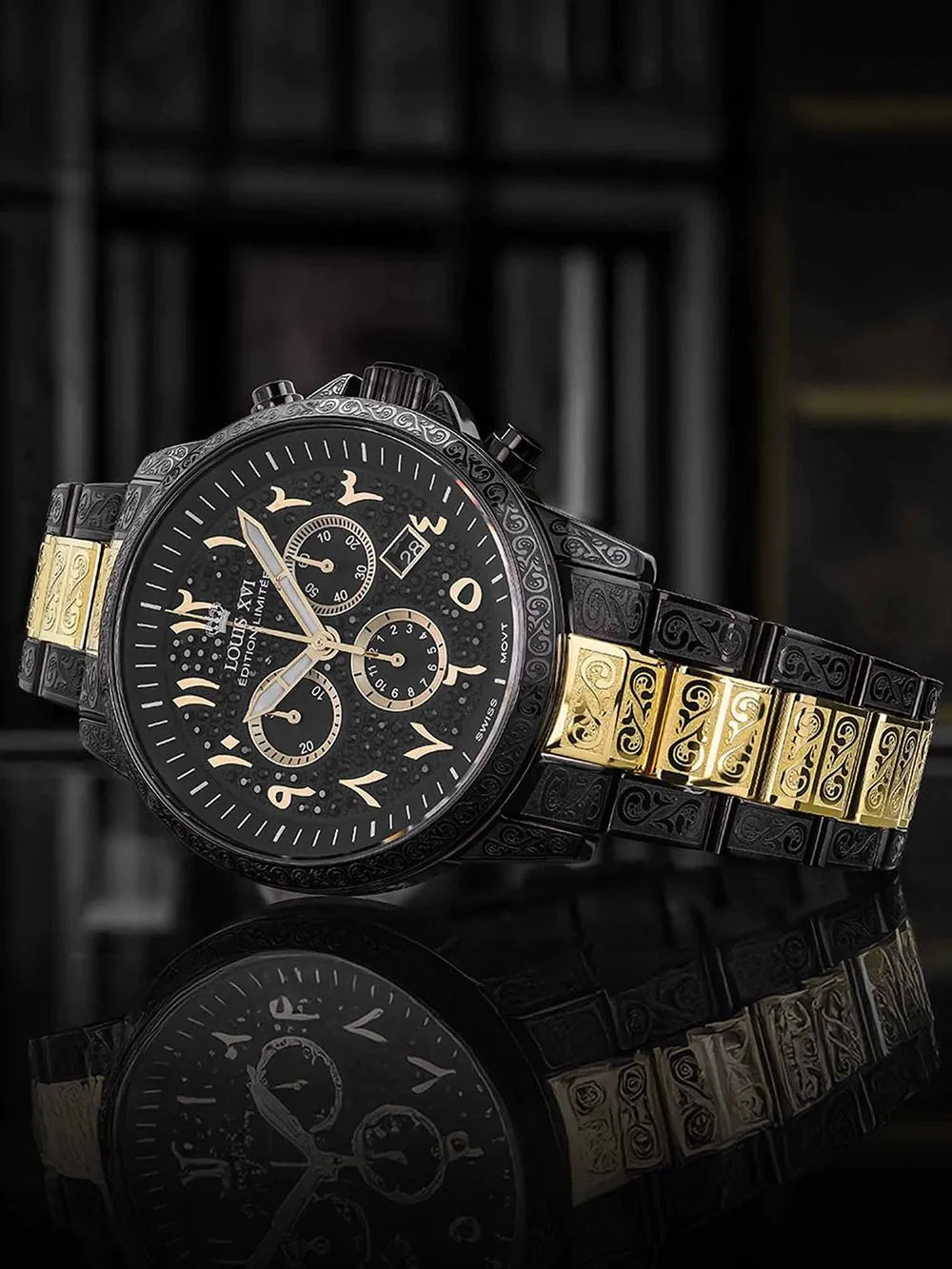 Louis XVI LXVI1098 Mens Watch Palais Royale 43mm 10ATM