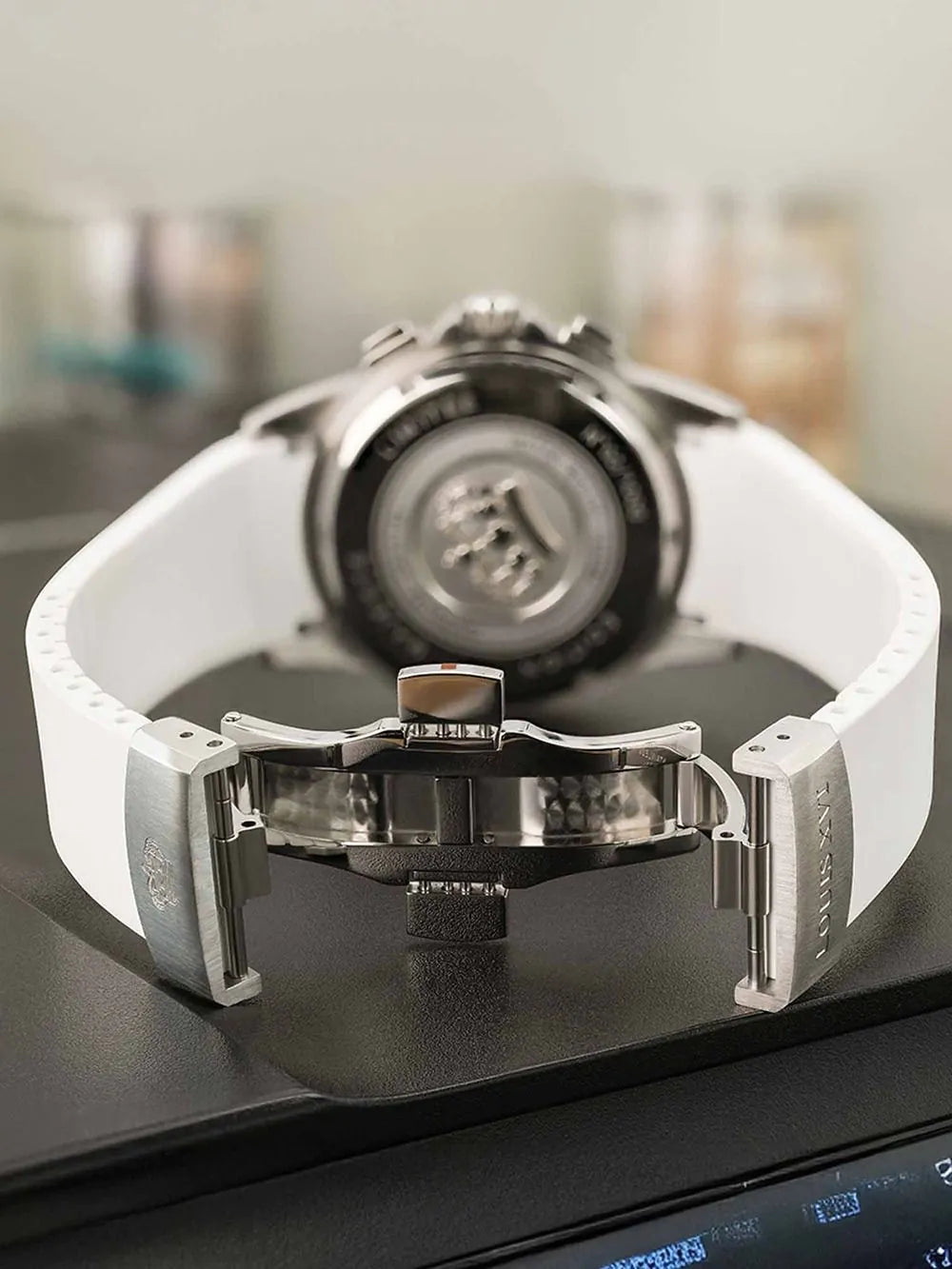 Louis XVI LXVI1137 Mens Watch Majeste Iced Out Royale Chronograph 43mm 5ATM