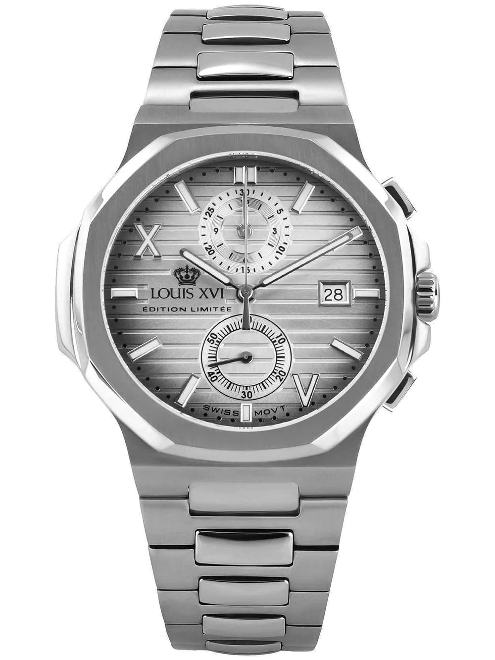 Louis XVI LXVI1670 Mens Watch Renaissance Chrono 40mm 5ATM