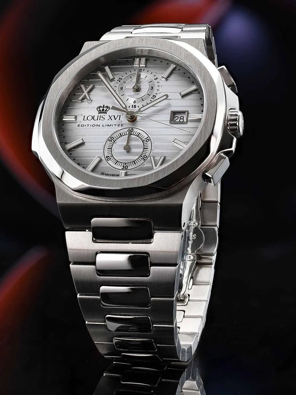 Louis XVI LXVI1670 Mens Watch Renaissance Chrono 40mm 5ATM