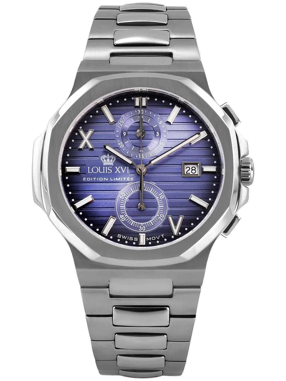 Louis XVI LXVI1671 Mens Watch Renaissance Chrono 40mm 5ATM