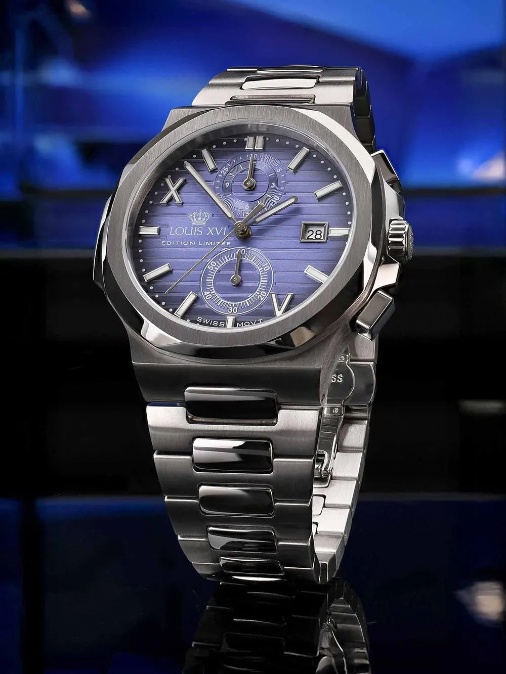 Louis XVI LXVI1671 Mens Watch Renaissance Chrono 40mm 5ATM