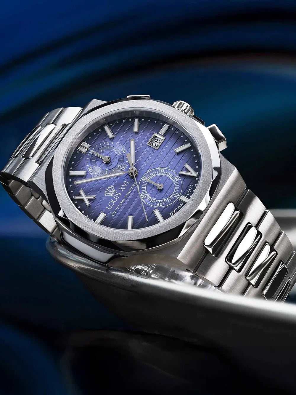 Louis XVI LXVI1671 Mens Watch Renaissance Chrono 40mm 5ATM