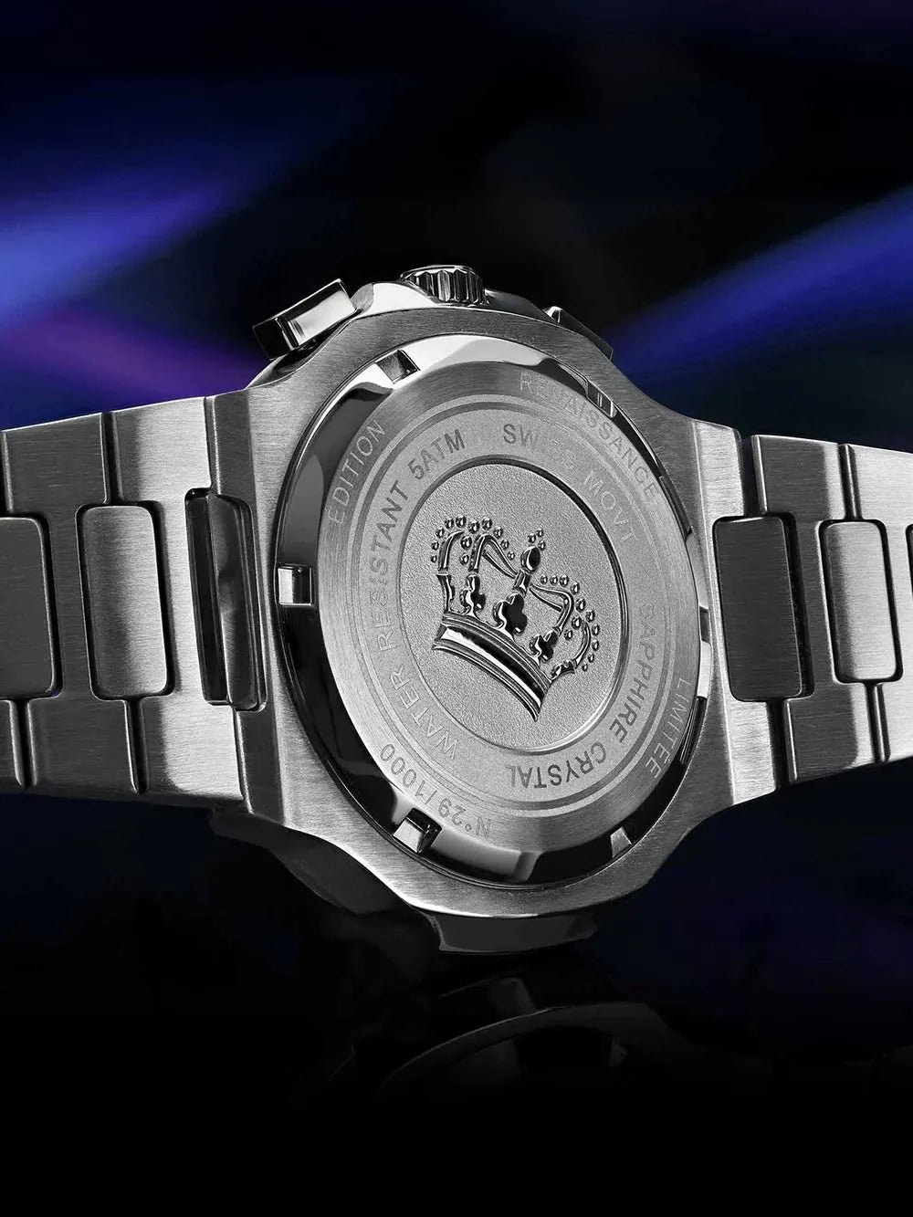 Louis XVI LXVI1671 Mens Watch Renaissance Chrono 40mm 5ATM