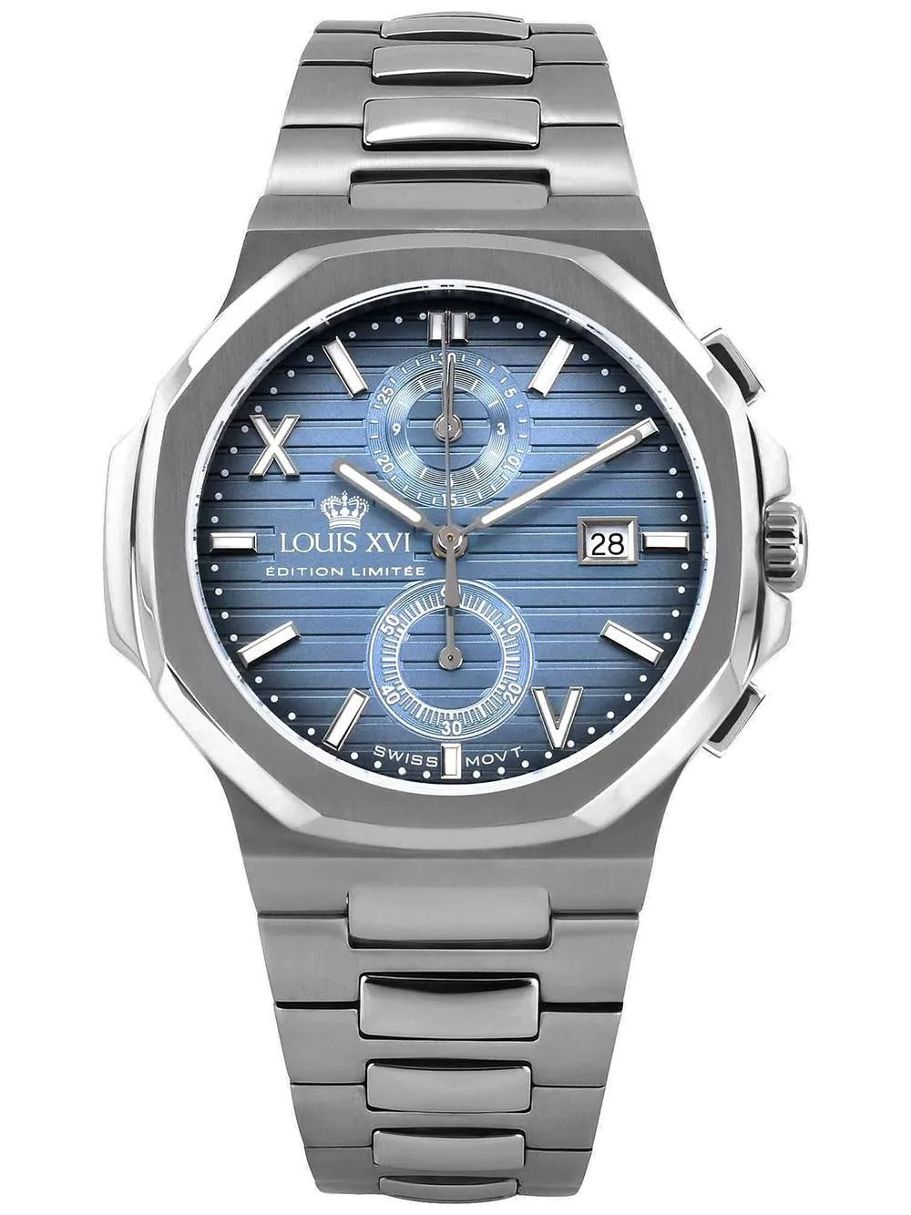 Louis XVI LXVI1672 Mens Watch Renaissance Chrono 40mm 5ATM