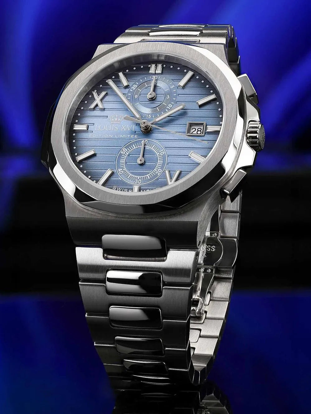 Louis XVI LXVI1672 Mens Watch Renaissance Chrono 40mm 5ATM