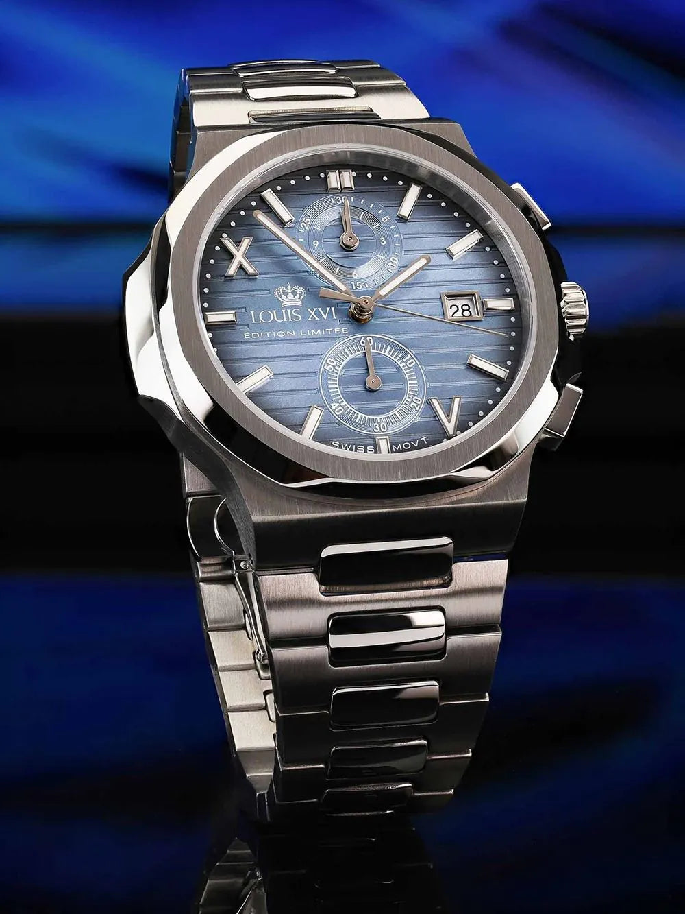 Louis XVI LXVI1672 Mens Watch Renaissance Chrono 40mm 5ATM