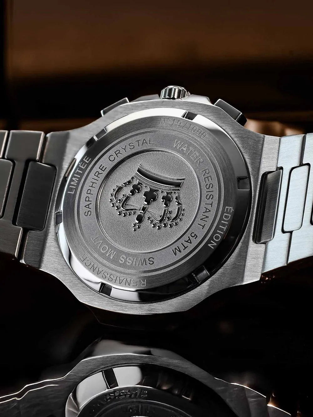 Louis XVI LXVI1673 Mens Watch Renaissance Chrono 40mm 5ATM