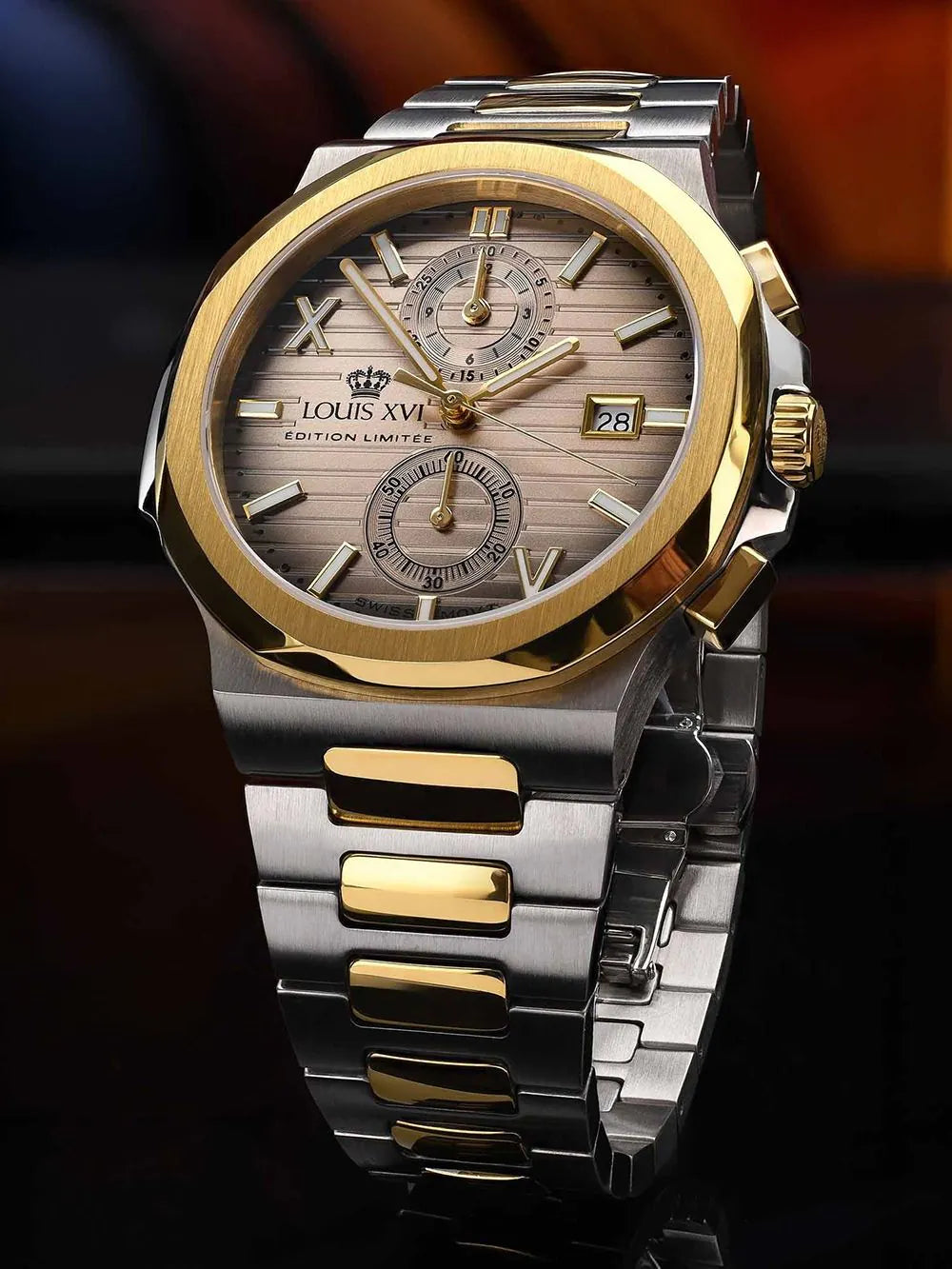 Louis XVI LXVI1690 Mens Watch Renaissance Chrono 40mm 5ATM