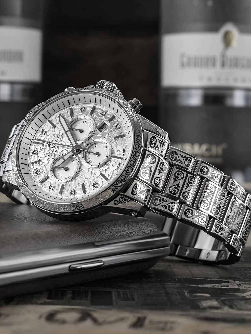 Louis XVI LXVI1820 Mens Watch Palais Royale 2.0 Diamond 43mm 10ATM