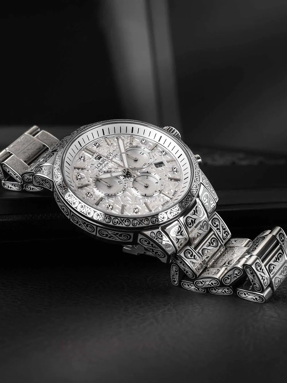 Louis XVI LXVI1820 Mens Watch Palais Royale 2.0 Diamond 43mm 10ATM