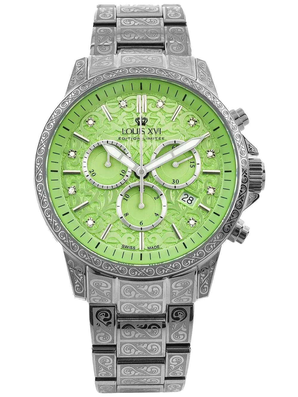 Louis XVI LXVI1826 Mens Watch Palais Royale 2.0 Diamond 43mm 10ATM