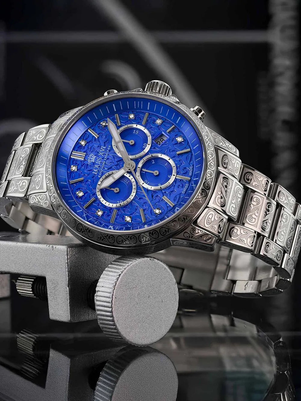 Louis XVI LXVI1827 Mens Watch Palais Royale 2.0 Diamond 43mm 10ATM