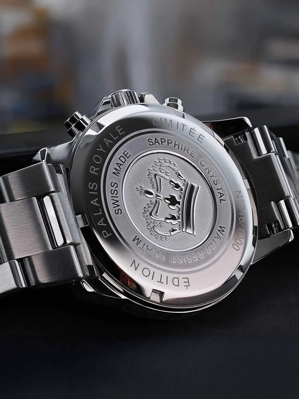 Louis XVI LXVI1827 Mens Watch Palais Royale 2.0 Diamond Chronograph 43mm 10ATM