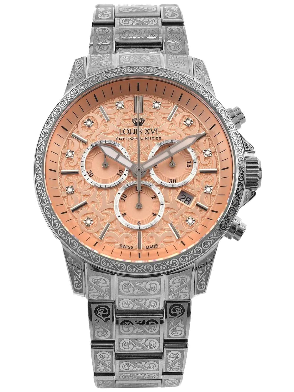 Louis XVI LXVI1829 Mens Watch Palais Royale 2.0 Diamond 43mm 10ATM