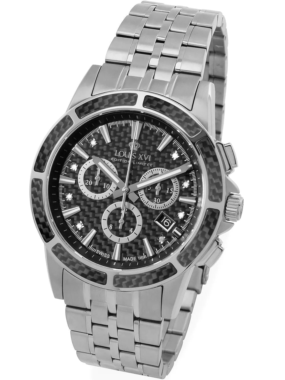 Louis XVI LXVI1101 Majeste Chronograph Mens Watch 43mm 5ATM