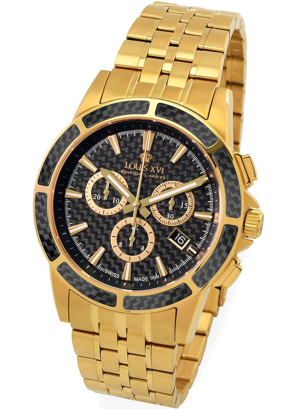 Louis XVI LXVI1102 Majest? Chronograph Mens Watch 43mm 5ATM