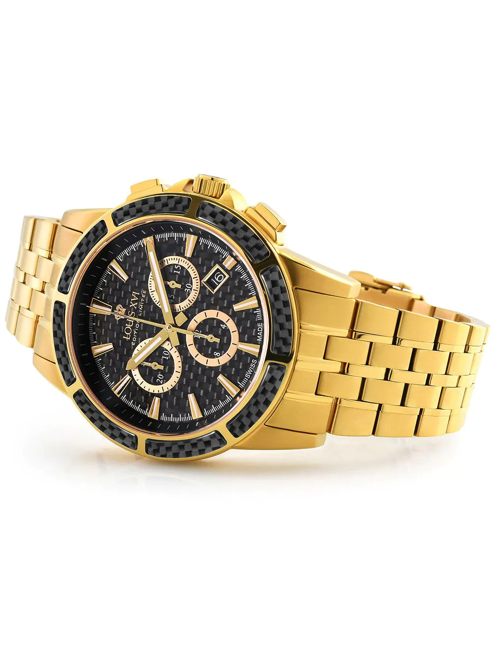 Louis XVI LXVI1102 Majest? Chronograph Mens Watch 43mm 5ATM