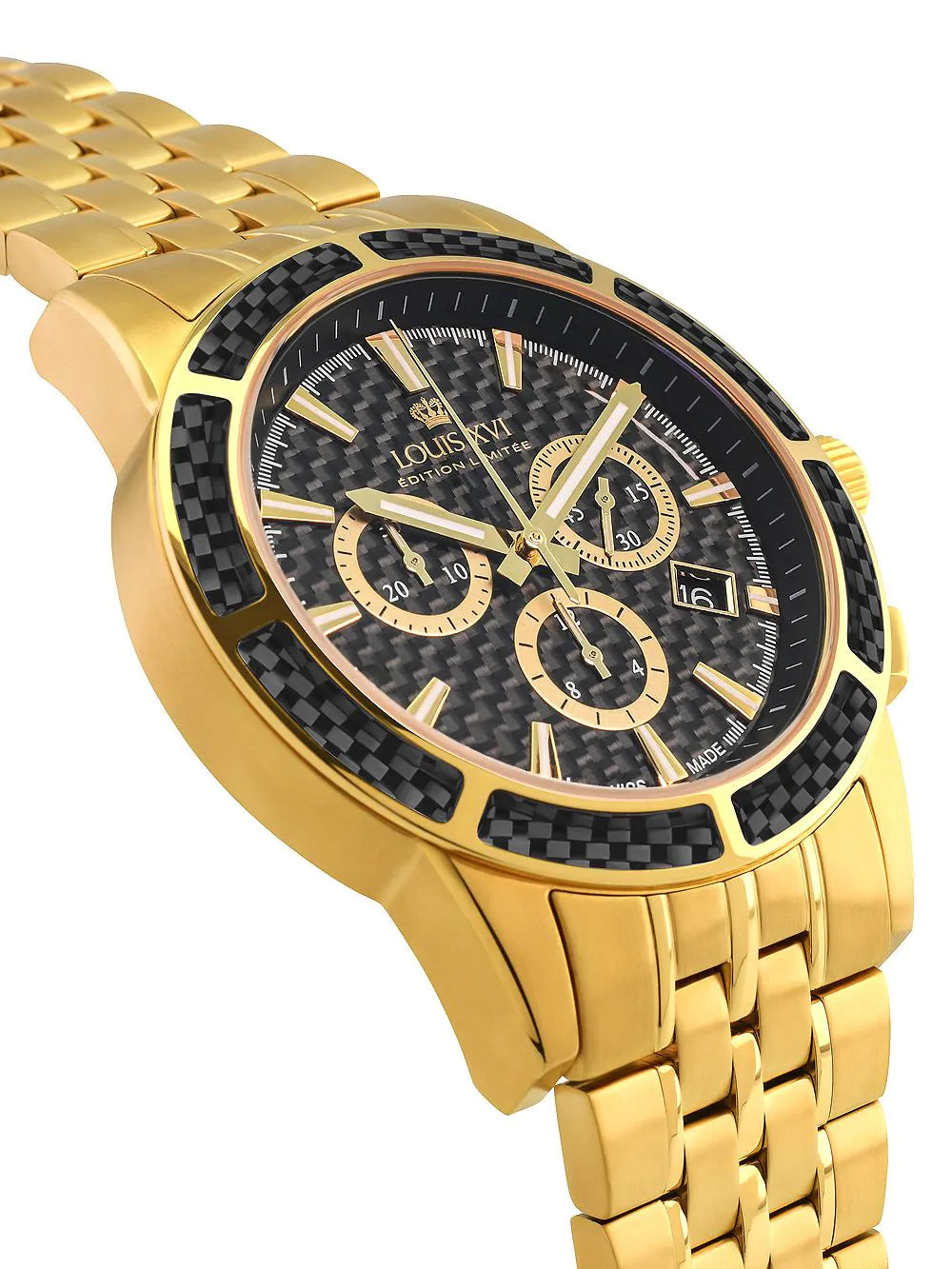 Louis XVI LXVI1102 Majest? Chronograph Mens Watch 43mm 5ATM