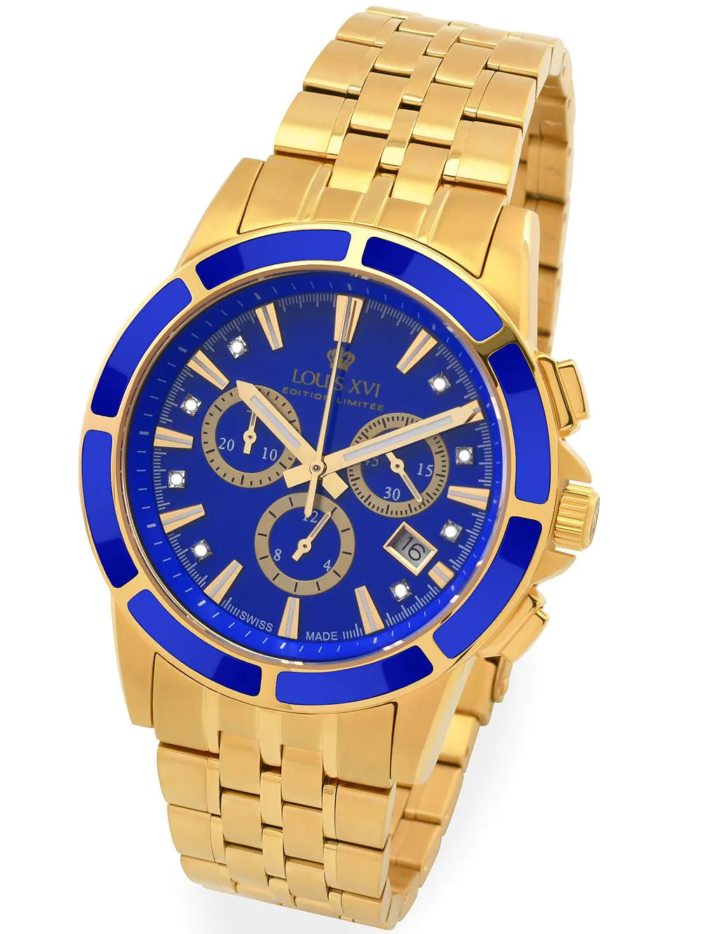 Louis XVI LXVI1105 Majest? Chronograph Mens Watch 43mm 5ATM
