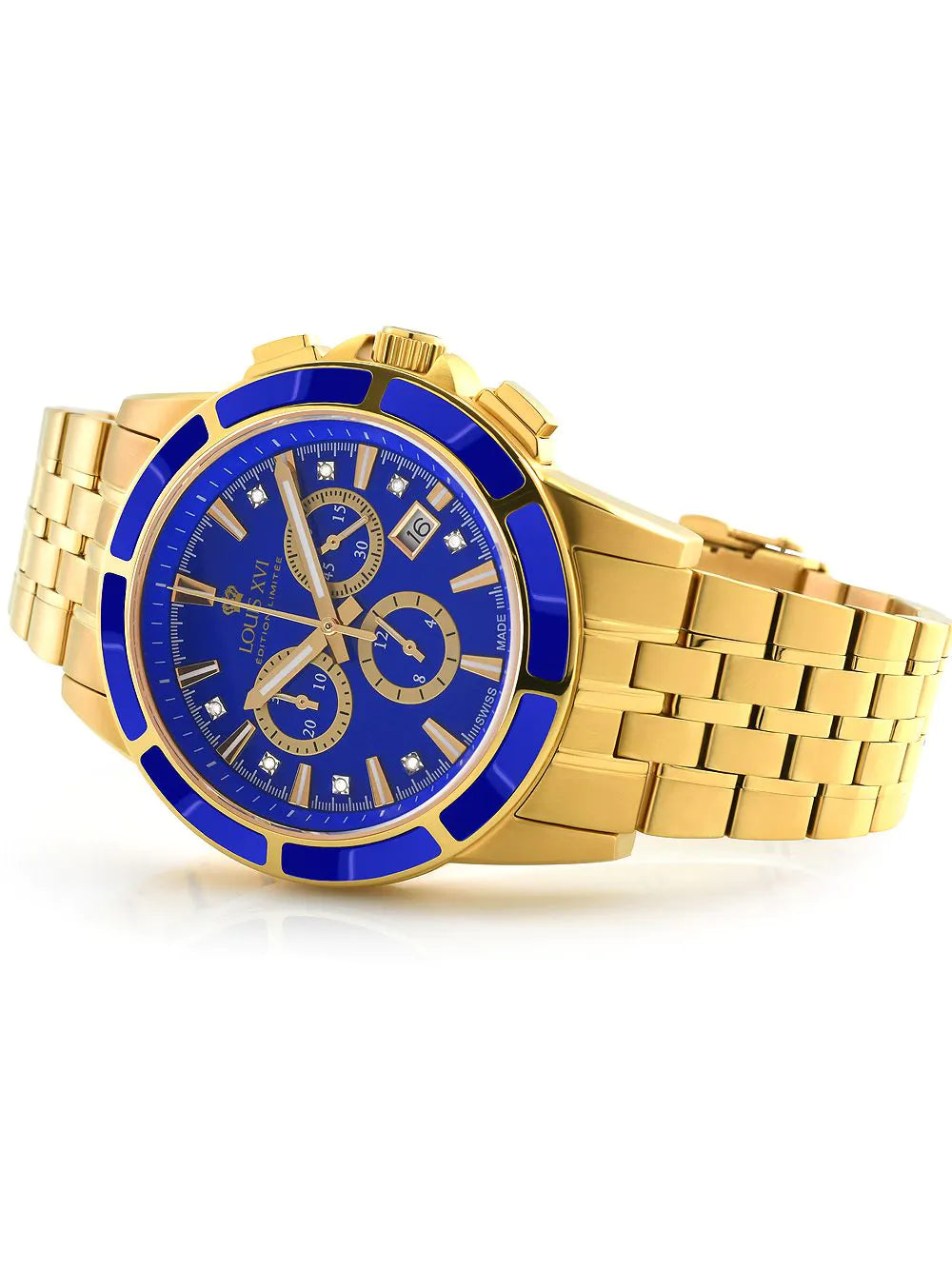 Louis XVI LXVI1105 Majest? Chronograph Mens Watch 43mm 5ATM