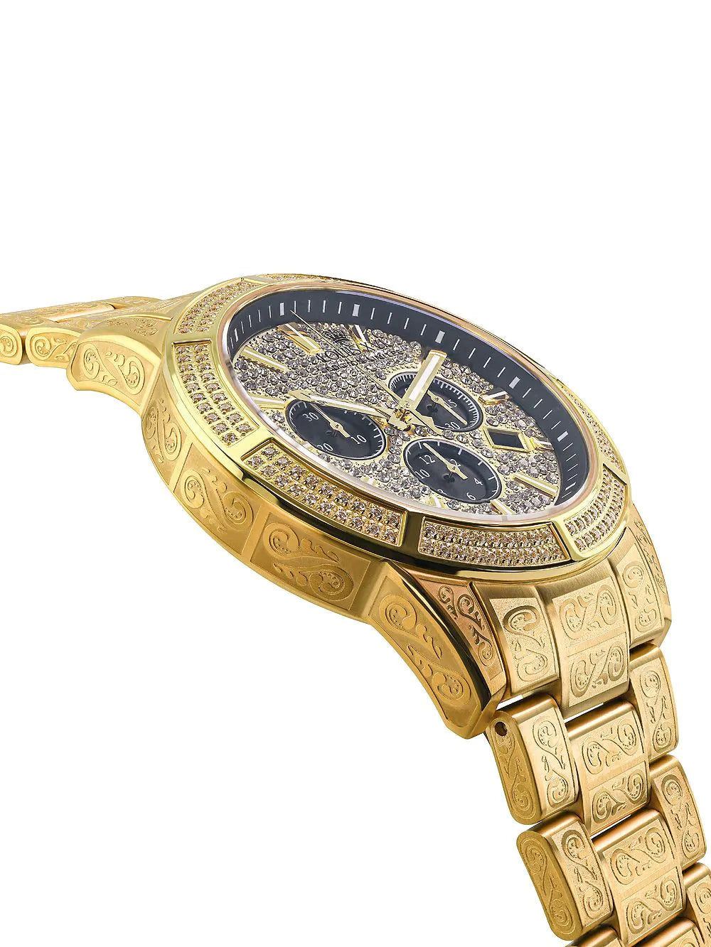 Louis XVI LXVI1126 Majeste Iced Out Chronograph Mens Watch