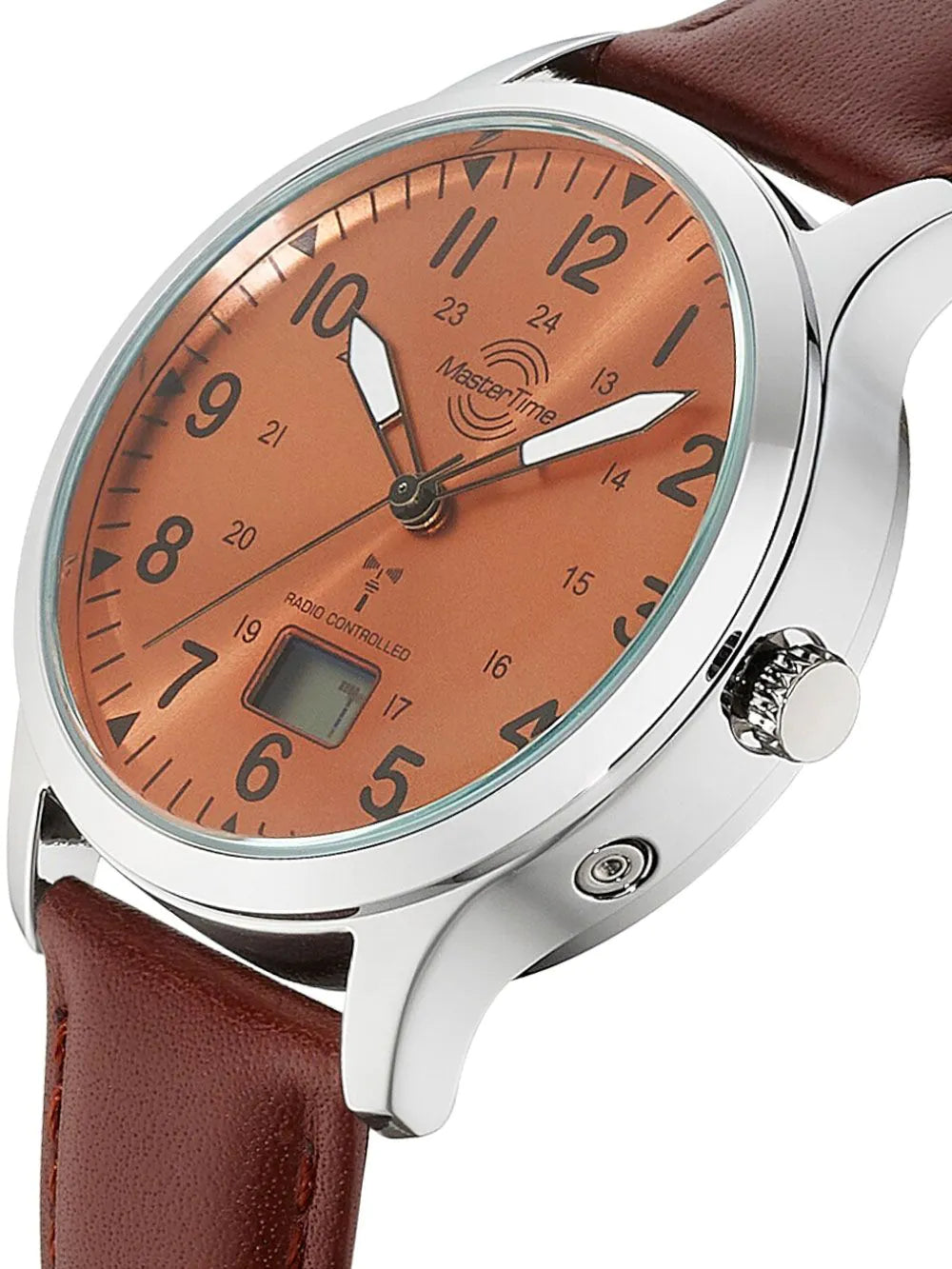 Master Time MTGA-10959-82L Mens Watch Radio Controlled Super Power Aviation 40mm 3ATM