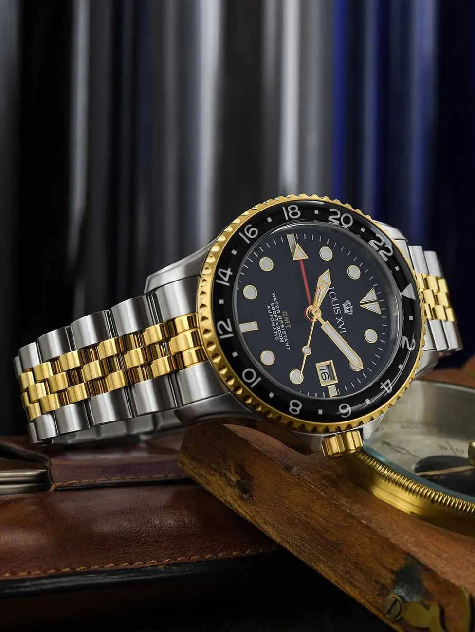 Louis XVI LXVI1432 Mens Watch Mirabeau Automatic GMT 41mm 20ATM