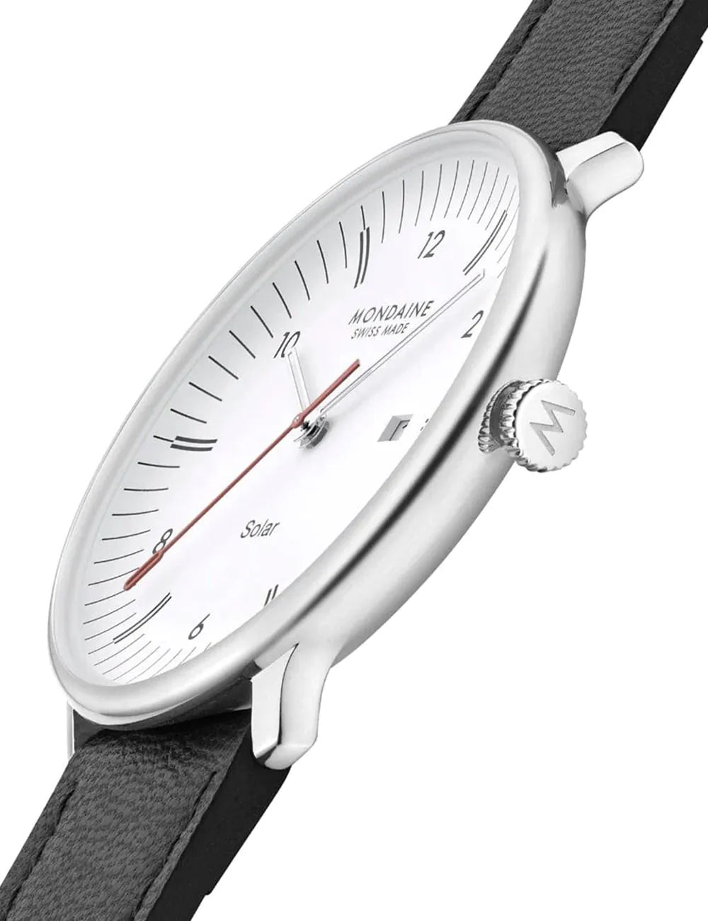Mondaine MLE.41910.LBV Mens Watch Doppio Solar 41mm 5ATM