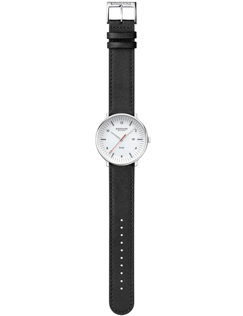 Mondaine MLE.41910.LBV Mens Watch Doppio Solar 41mm 5ATM