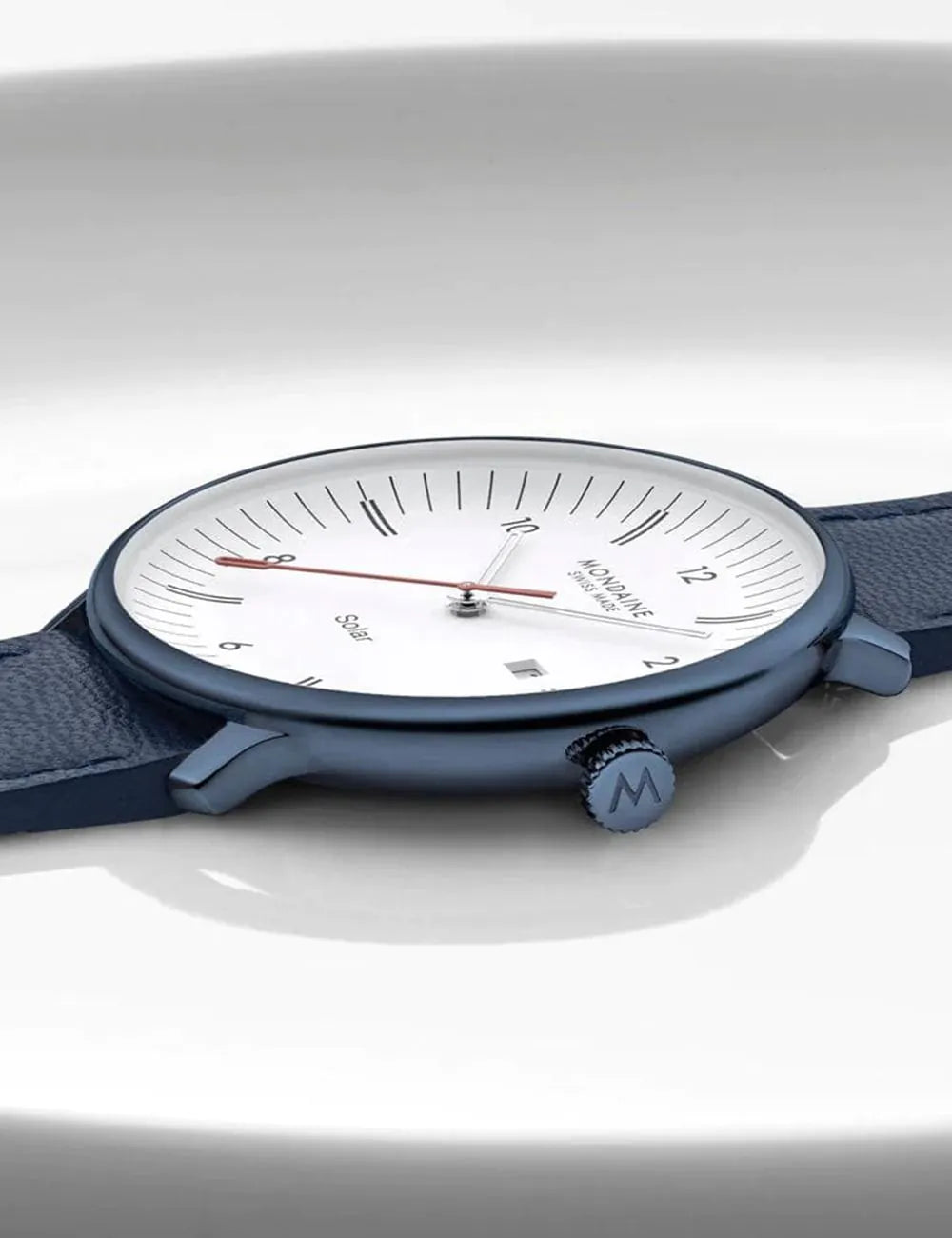 Mondaine MLE.41910.LQV Mens Watch Doppio Solar 41mm 5ATM