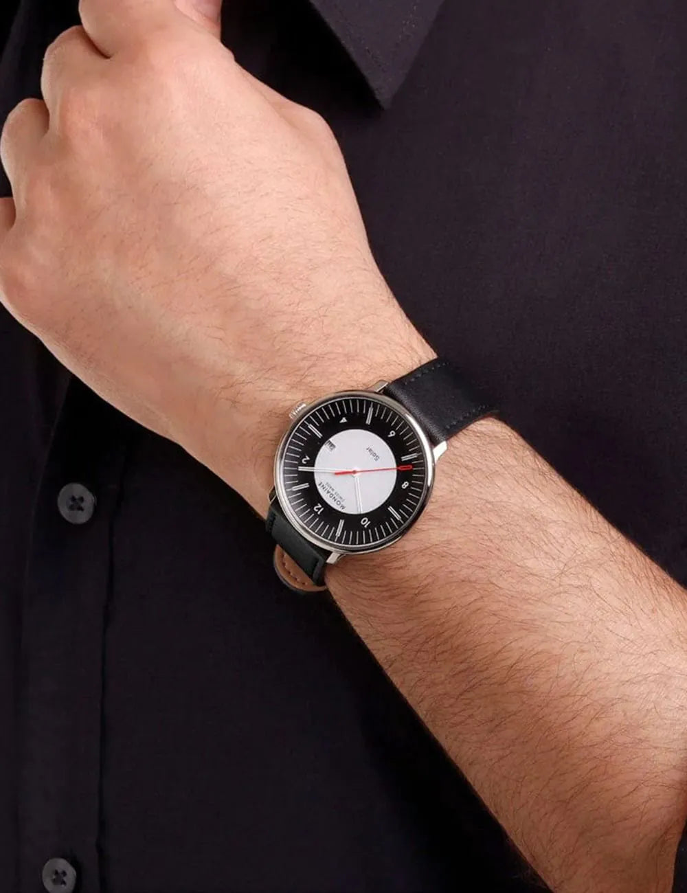 Mondaine MLE.41920.LBV Mens Watch Doppio Solar 41mm 5ATM