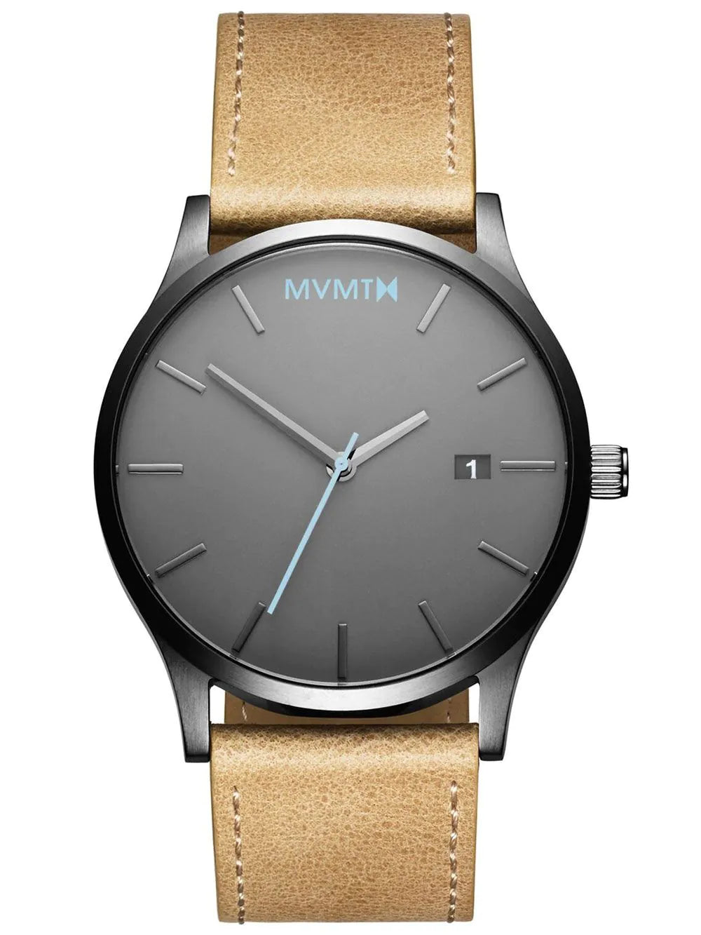 MVMT MM01-GML Classic Gunmetal Sandstone Mens Watch 45mm 3ATM