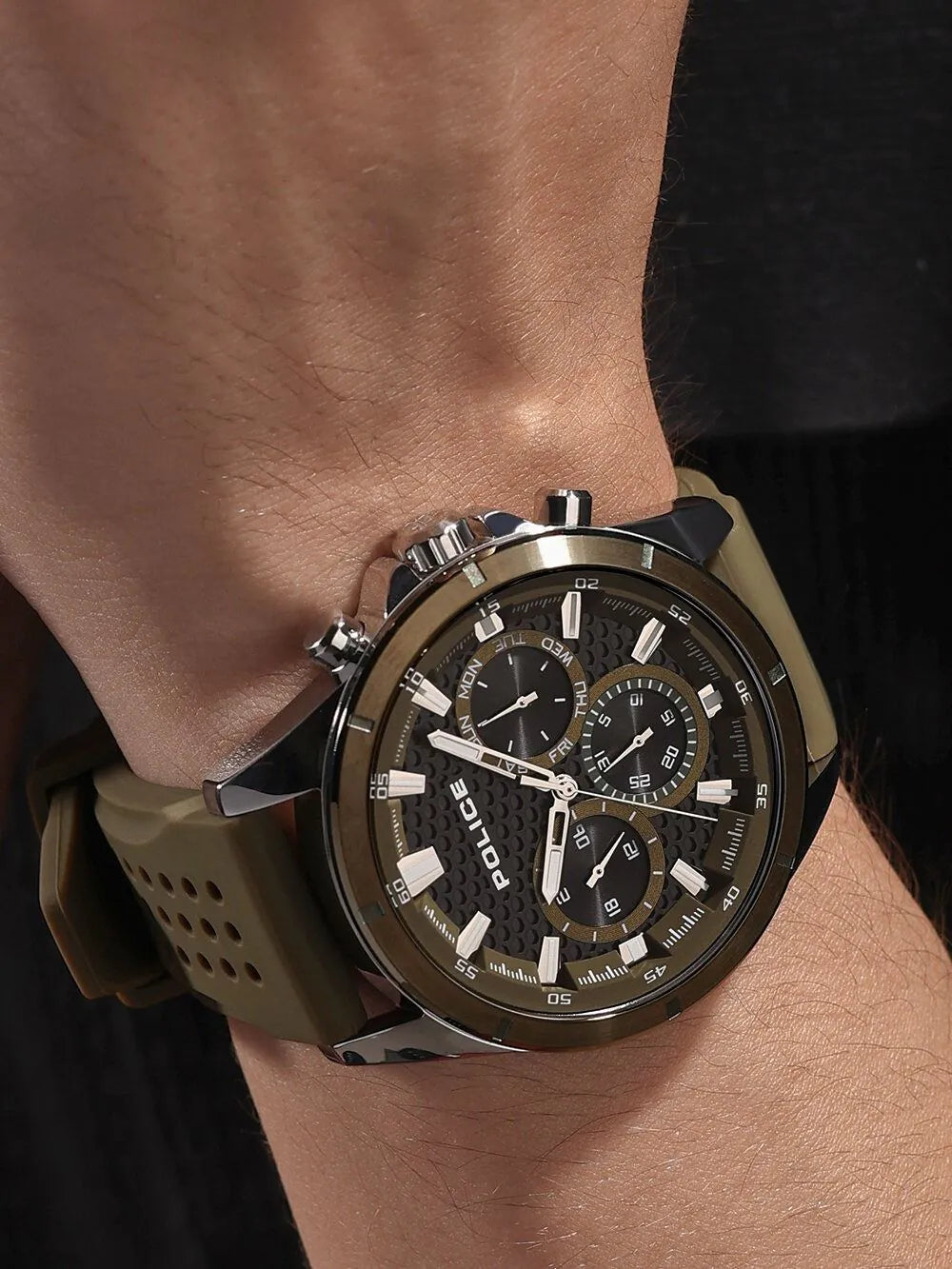 Police PEWJQ2204111M Mens watch Motion Chronograph 45mm 5ATM