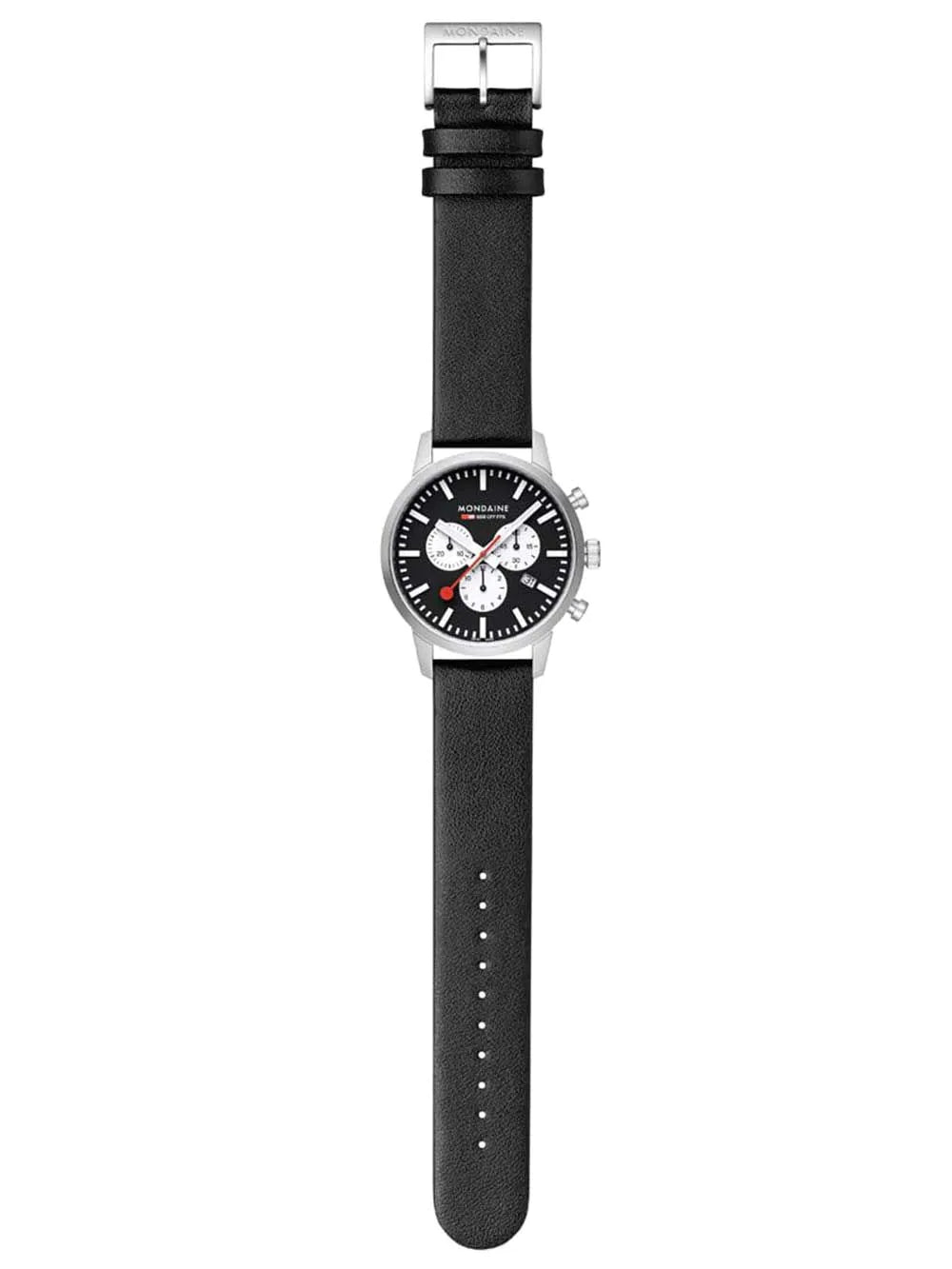 Mondaine MSD.41420.LBV Mens Watch SBB Neo Chronograph 41mm 5ATM