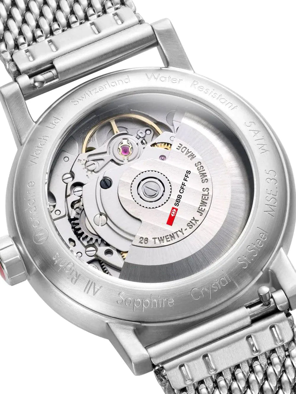 Mondaine MSE.35610.SM Ladies Watch Evo2 Automatic 35mm 5ATM
