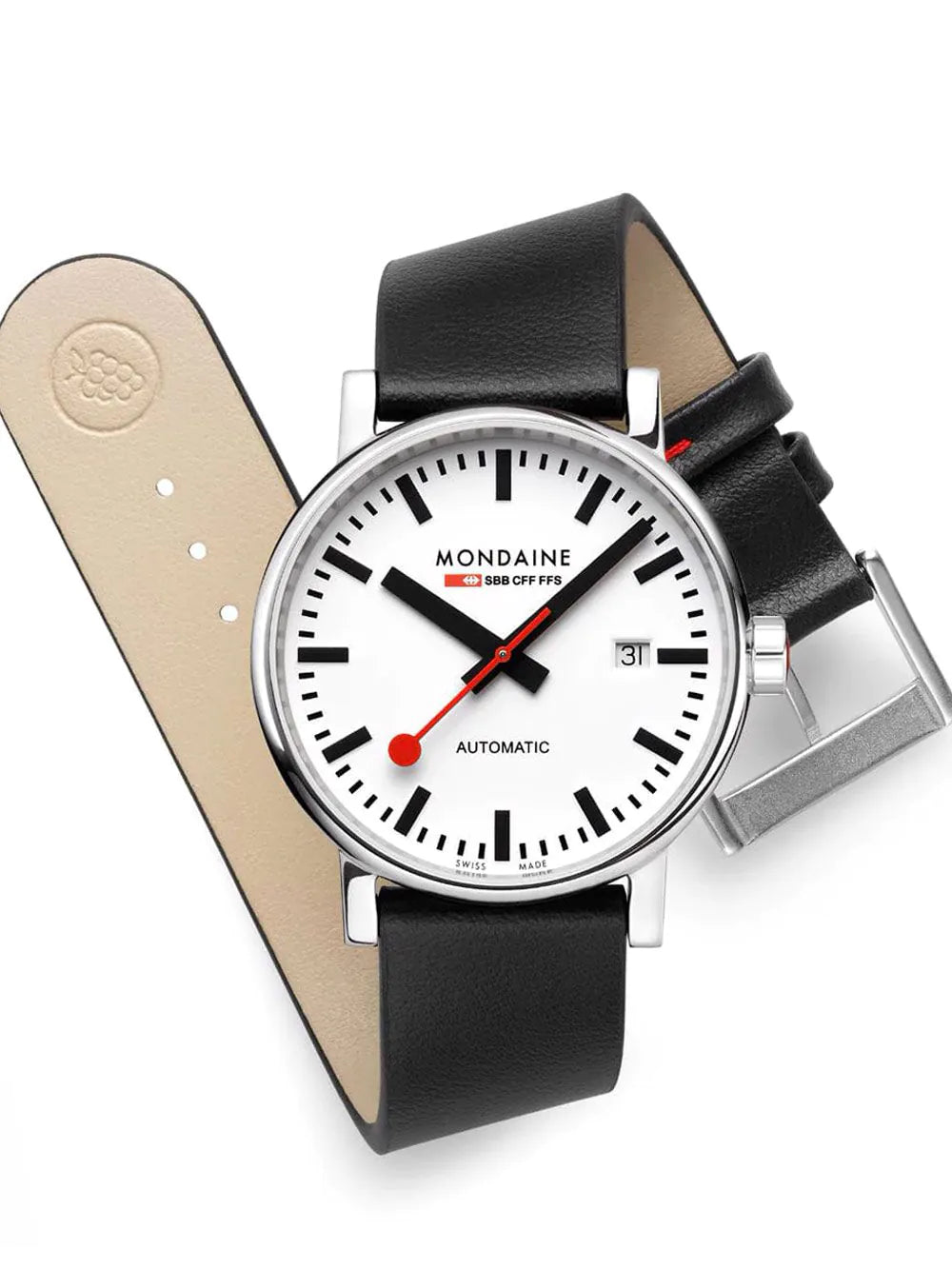 Mondaine MSE.40610.LBV Mens Watch Evo2 Automatic 40mm 5ATM