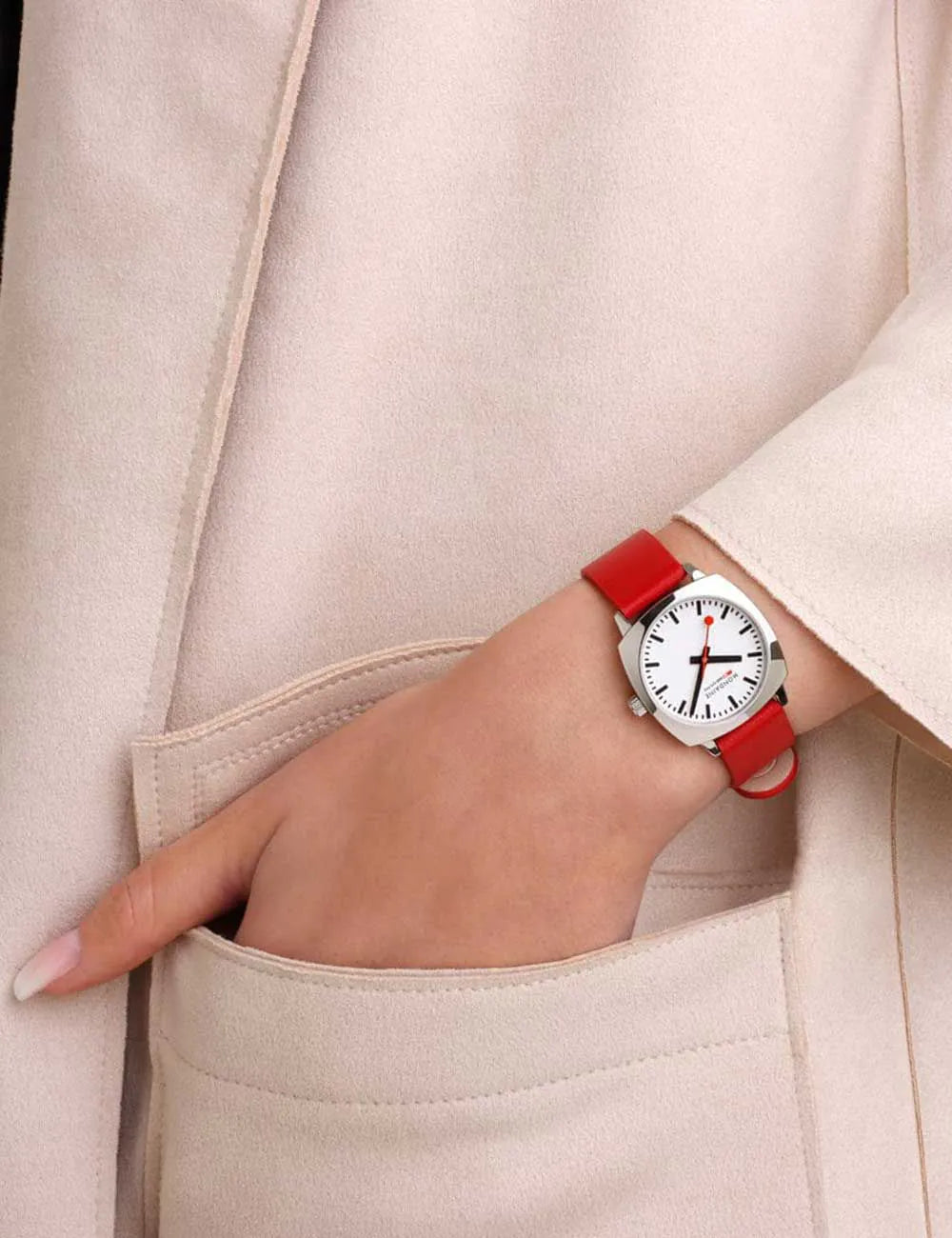Mondaine MSL.31110.LCV Ladies Watch Petite Cushion 31mm 5ATM