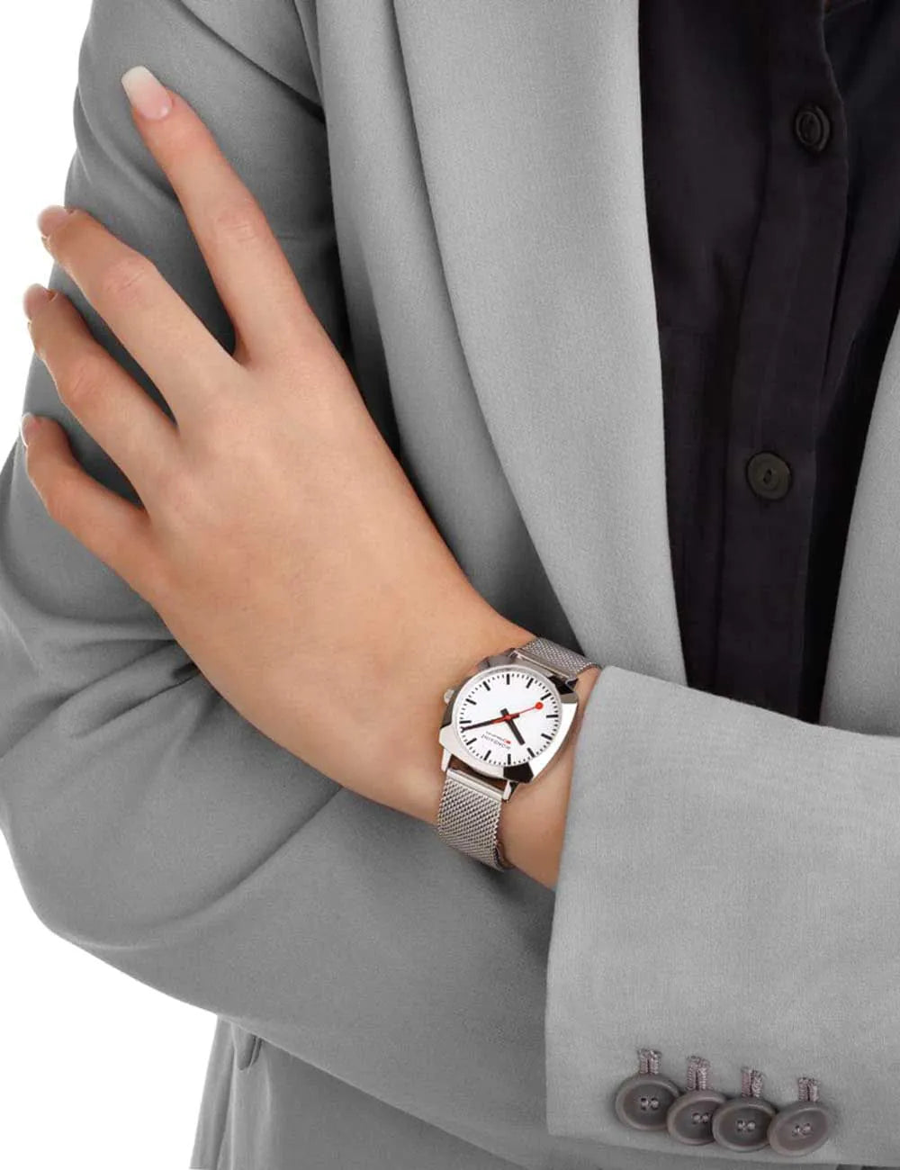 Mondaine MSL.31110.SM Ladies Watch Petite Cushion 31mm 5ATM