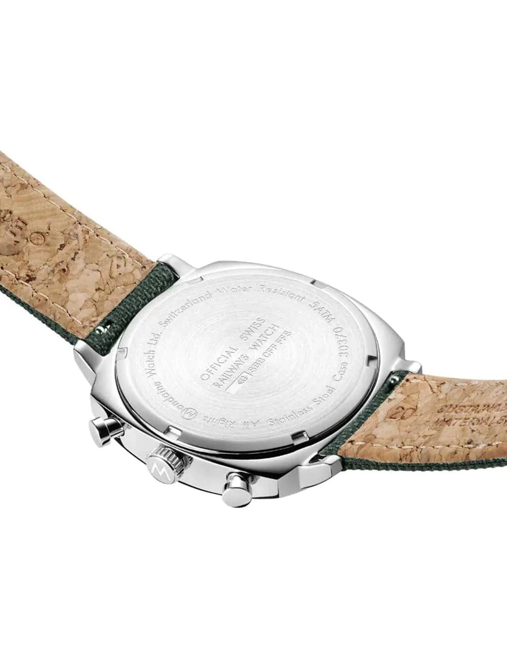 Mondaine MSL.41460.LF.SET Mens Watch GrAnd Cushion Set Chronograph 41mm 5ATM