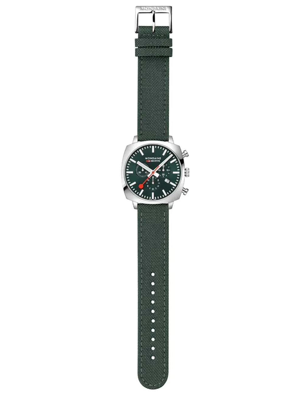Mondaine MSL.41460.LF.SET Mens Watch GrAnd Cushion Set Chronograph 41mm 5ATM