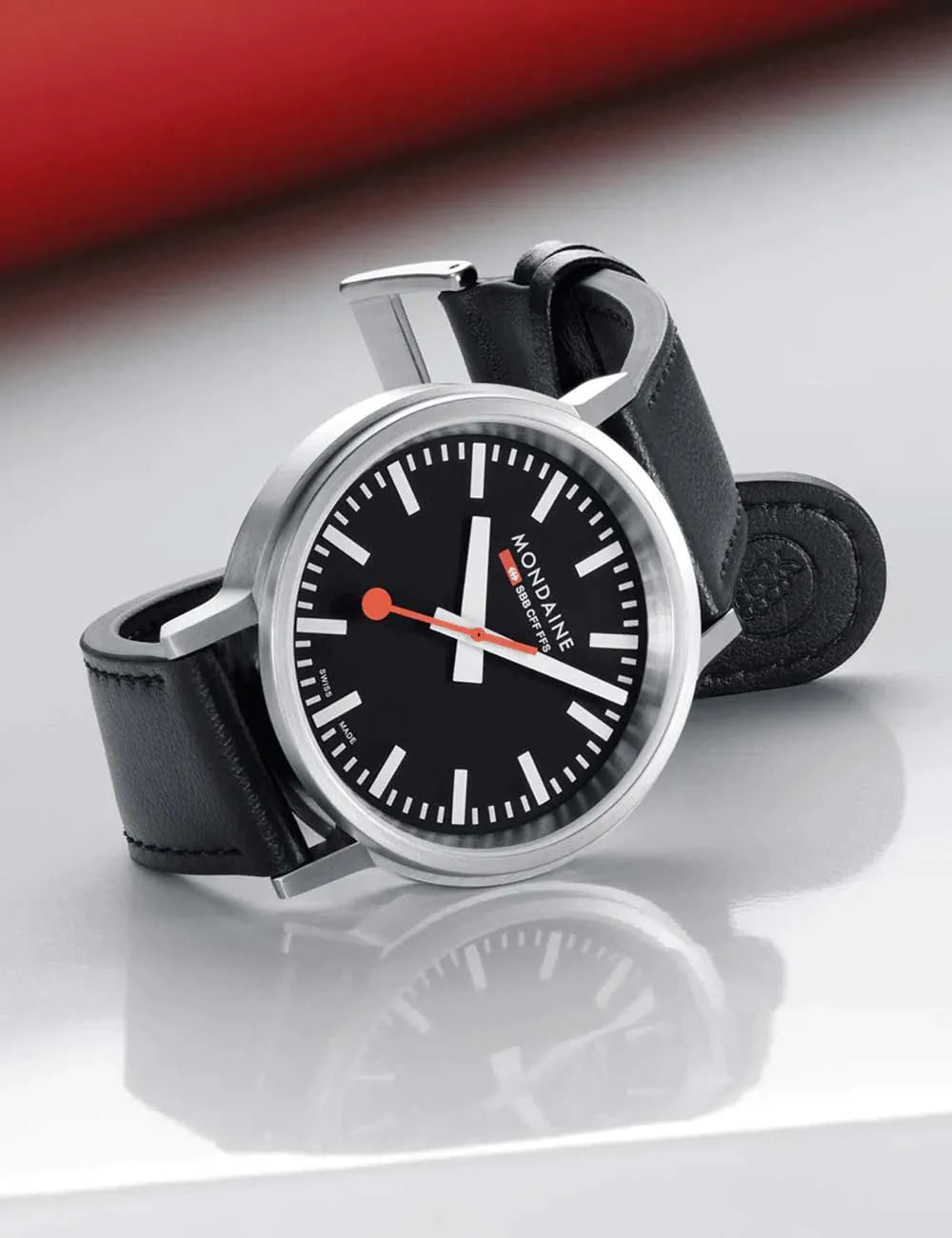 Mondaine MST.41020.LBV.2SE Mens Watch SBB Stop2Go 41mm 3ATM