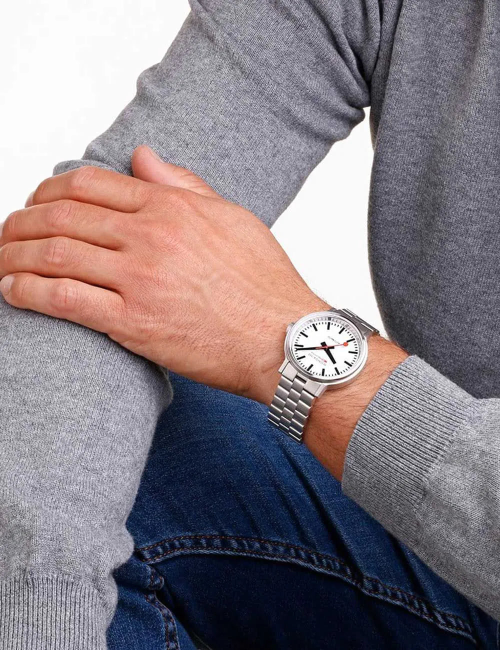 Mondaine MST.4161B.SJ Mens Watch SBB Original Automatic 41mm 3ATM