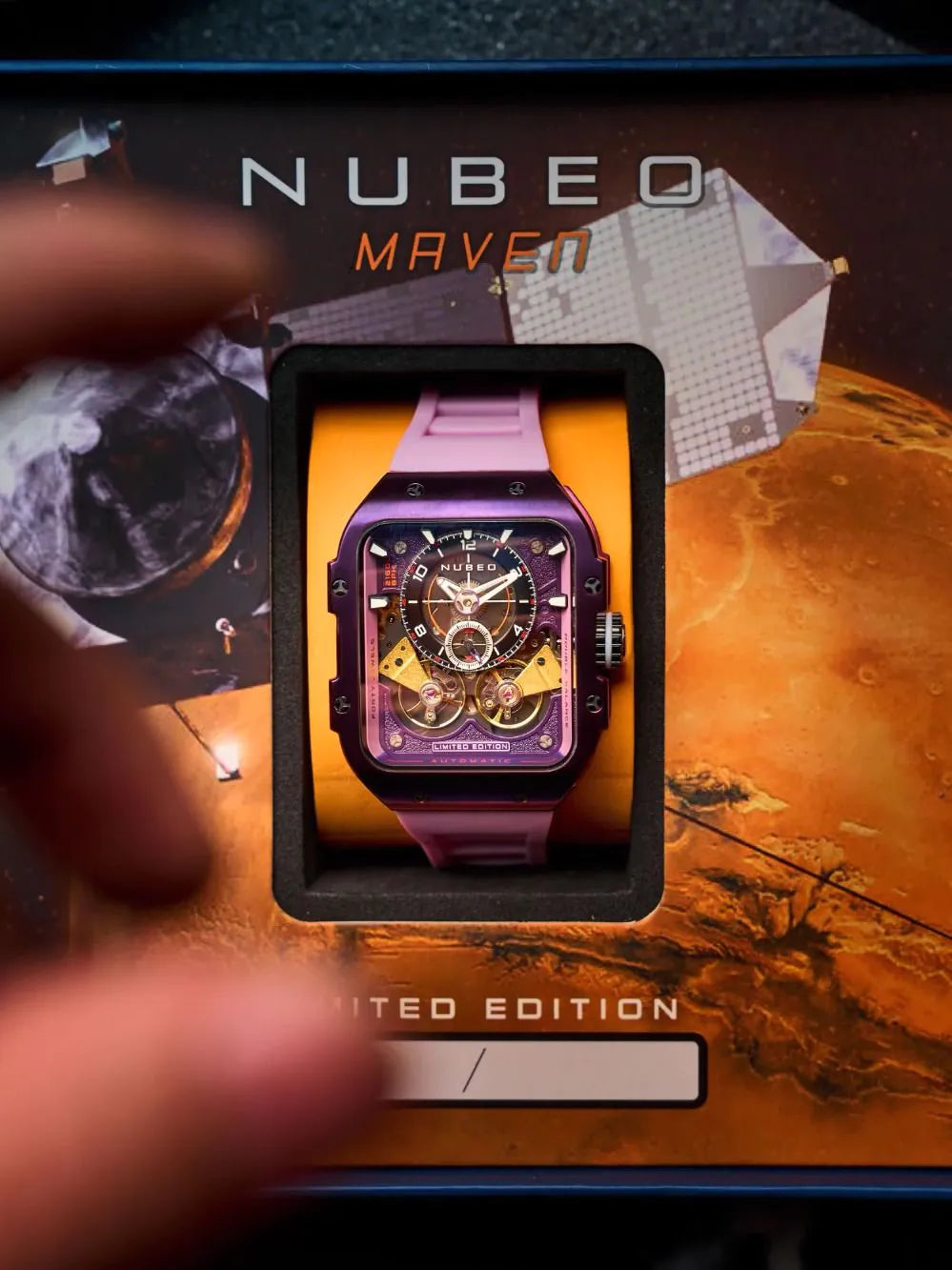 Nubeo NB-6077-0D Mens Watch Maven Automatic Limited 44mm 5ATM