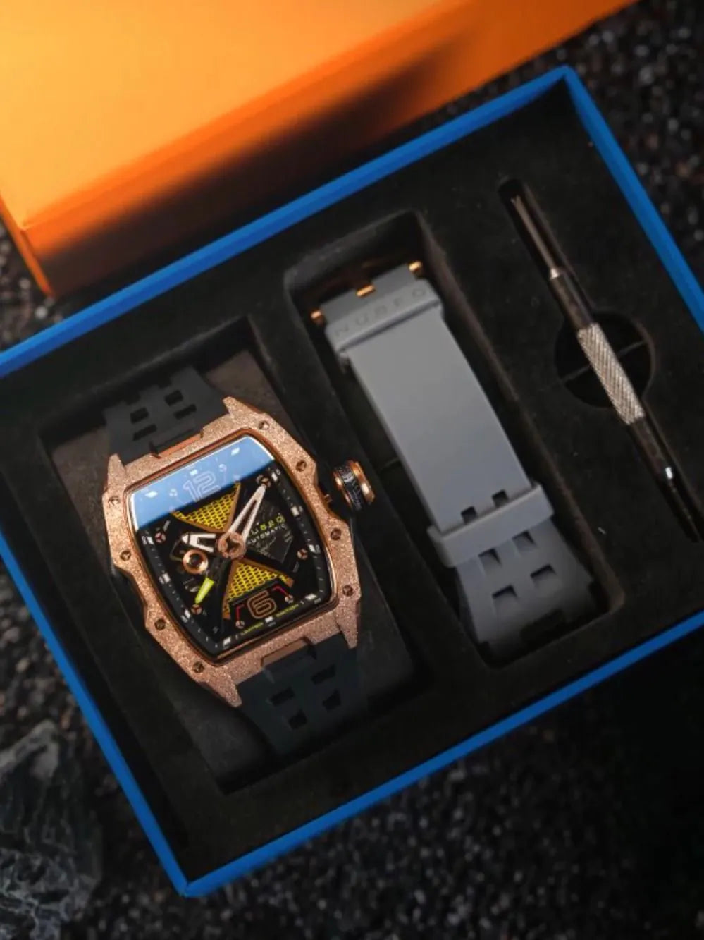 Nubeo NB-6078-07 Mens Watch Davinci Automatic Limited 46mm 5ATM