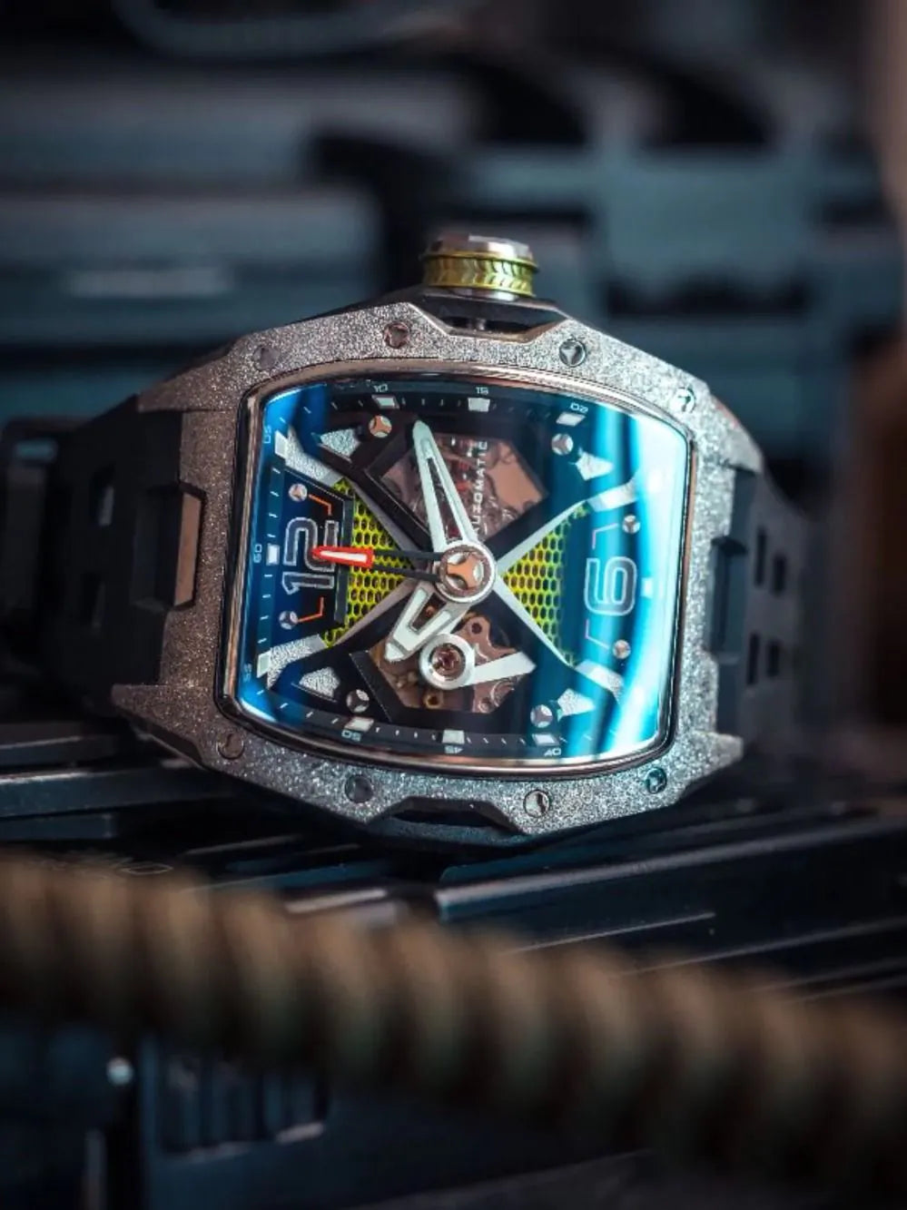 Nubeo NB-6078-08 Mens Watch Davinci Automatic Limited 46mm 5ATM